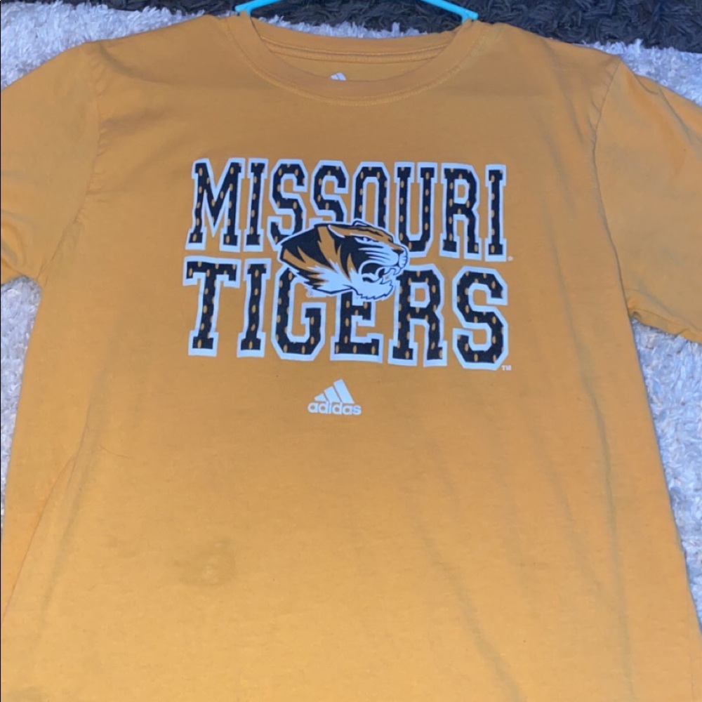 Orange Missouri tigers adidas tee